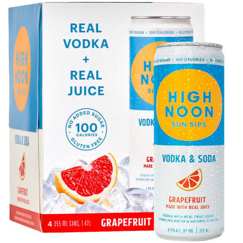 Highnoon Grapefruit Vodka & Soda 4 Pk