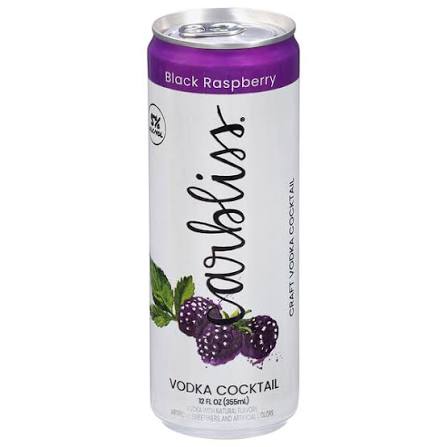 Carbliss Premium Handcrafted Vodka Cocktail, Black Raspberry Single - 12OZ