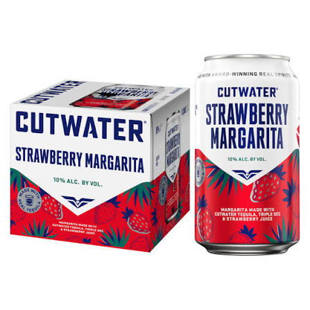 Cutwater Straw Marg 4pk