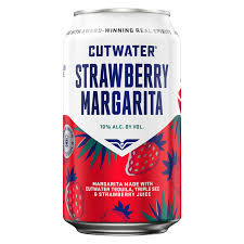 Cutwater Spirits Strawberry Tequila Margarita Single - 12OZ