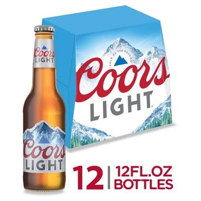 Coors Light 12 Pc Bottles