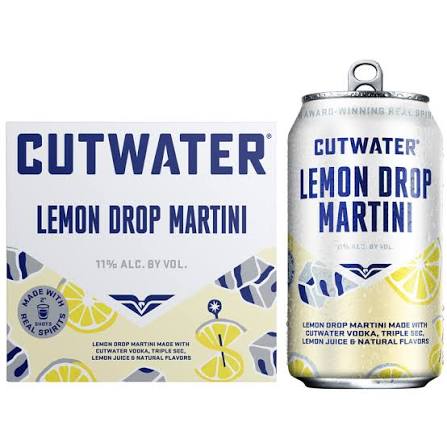 Cut Water Lemon Drop 4pk