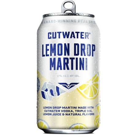 Cutwater Spirits Martini Cocktails, Lemon Drop Single - 12OZ