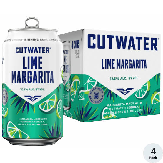 Cutwater Lime Margarita 4pk 12 Oz