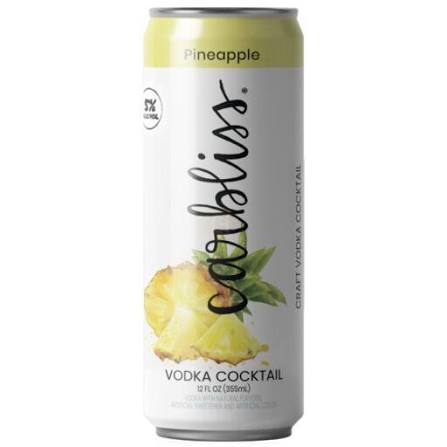 Carbliss Premium Vodka Cocktails, Pineapple Single - 12OZ