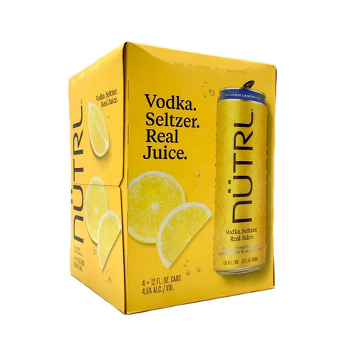 Nutrl Vodka Seltzer Lemonade 12OZ 4PK