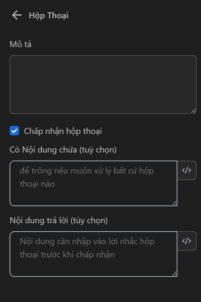 dialog