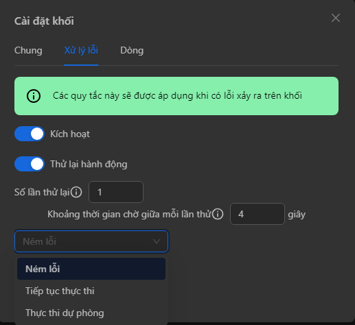 setting node