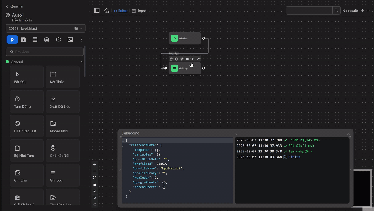 setting node