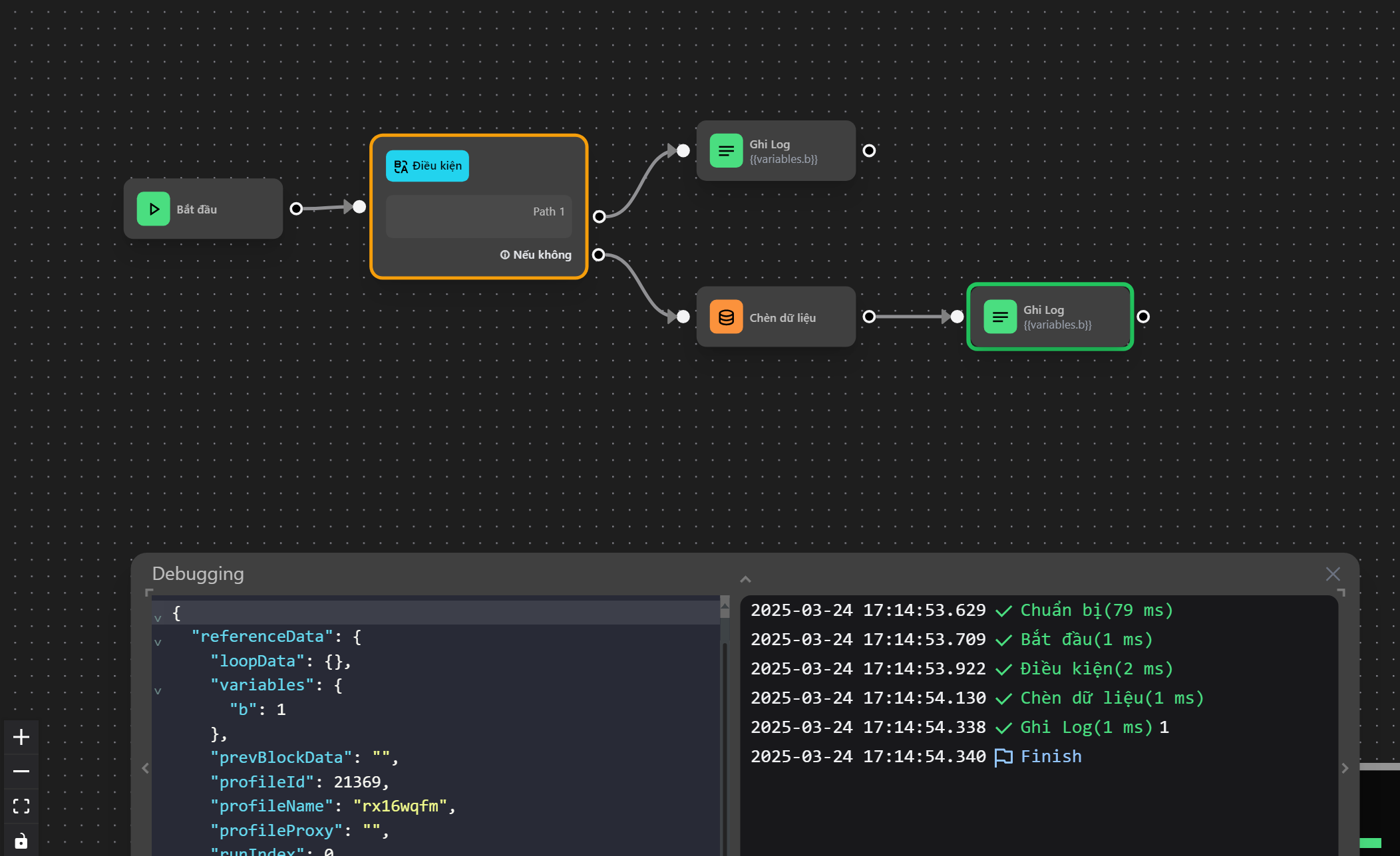 workflow settings