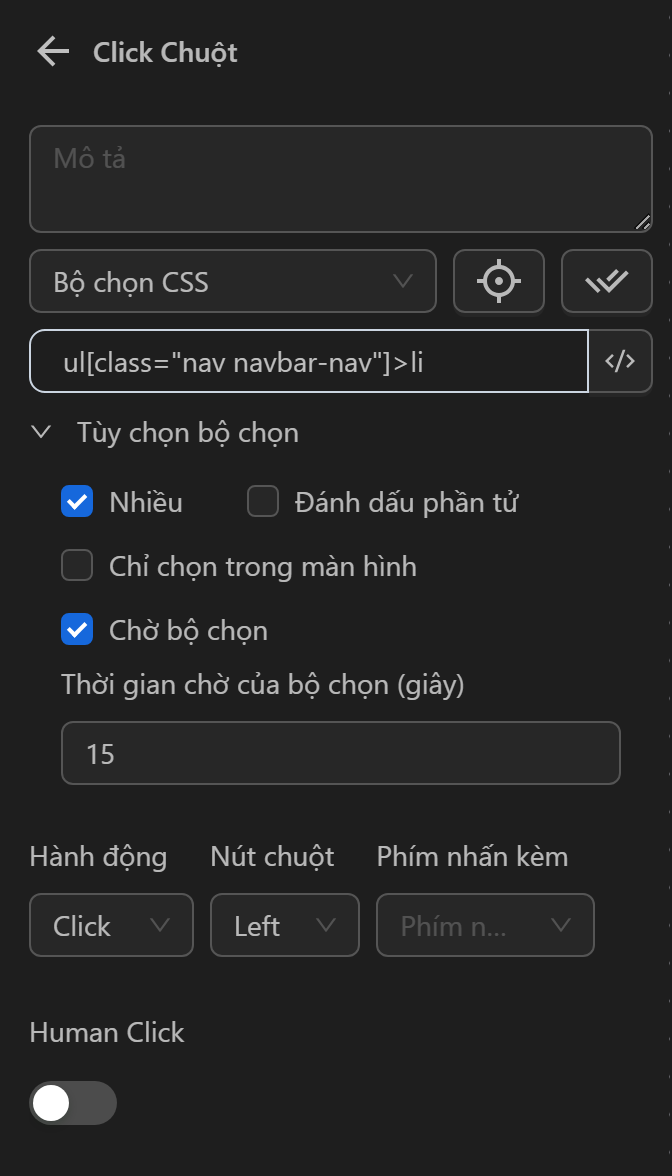 Workflow example