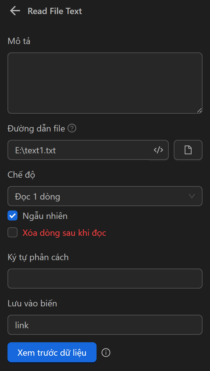 import file content