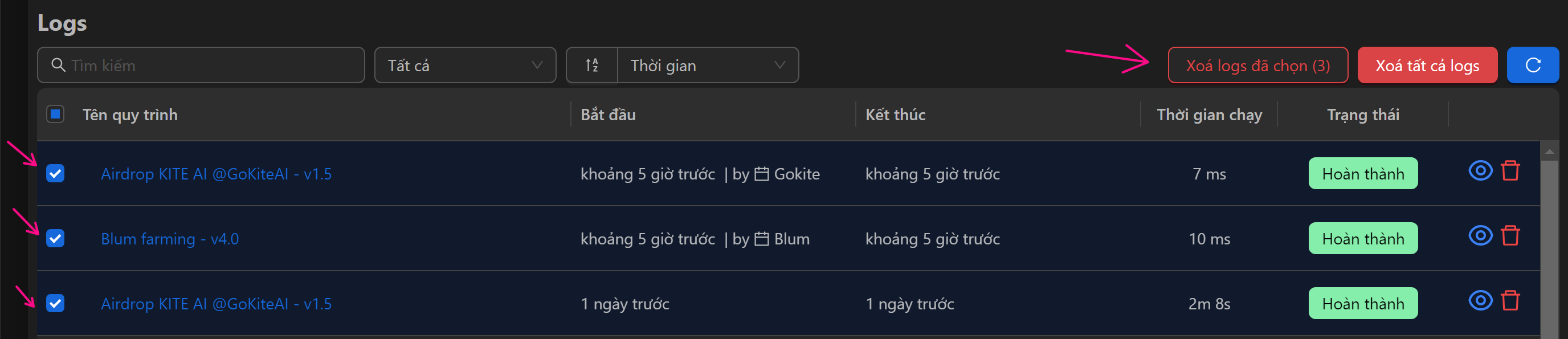 setting node