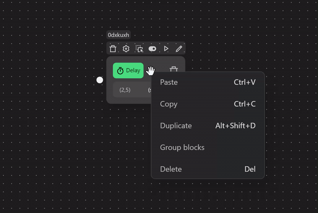 setting node