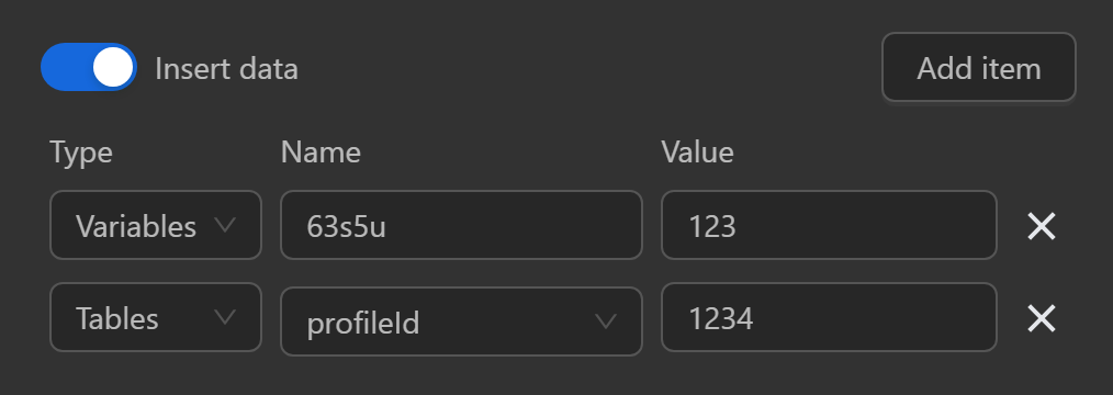 setting node