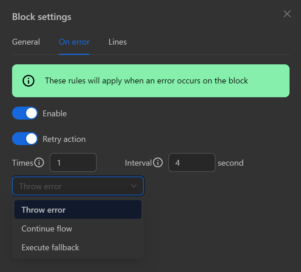 setting node