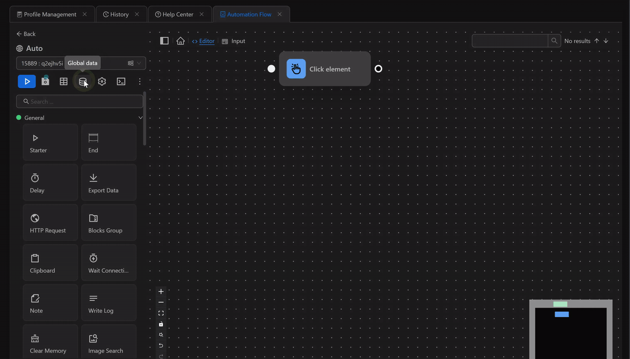 setting node