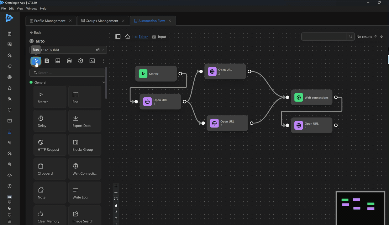 specific flow disabled