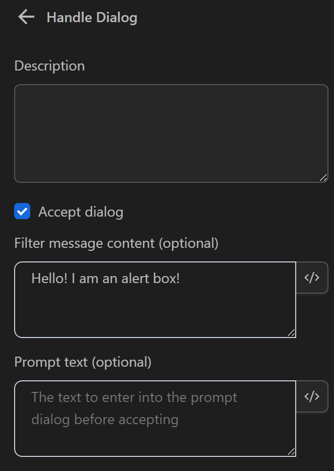 dialog
