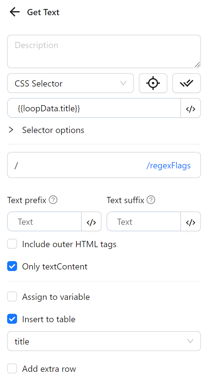 Loop elements