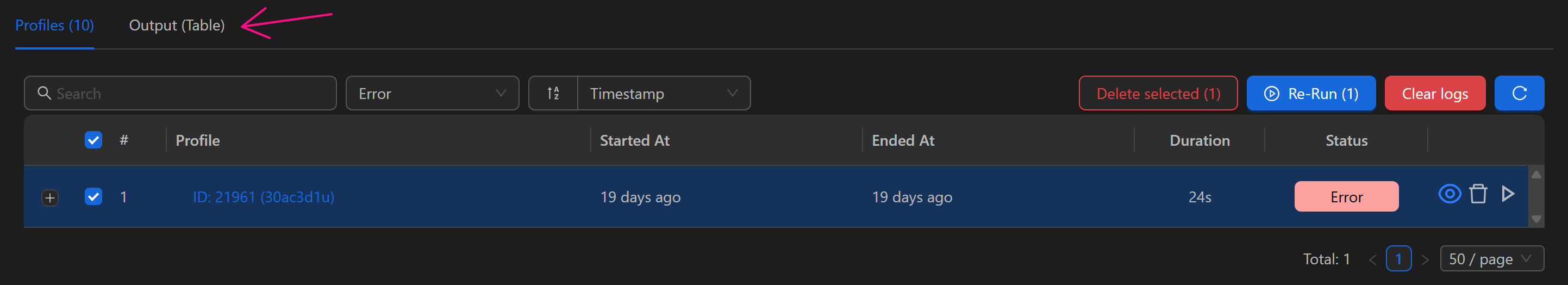setting node