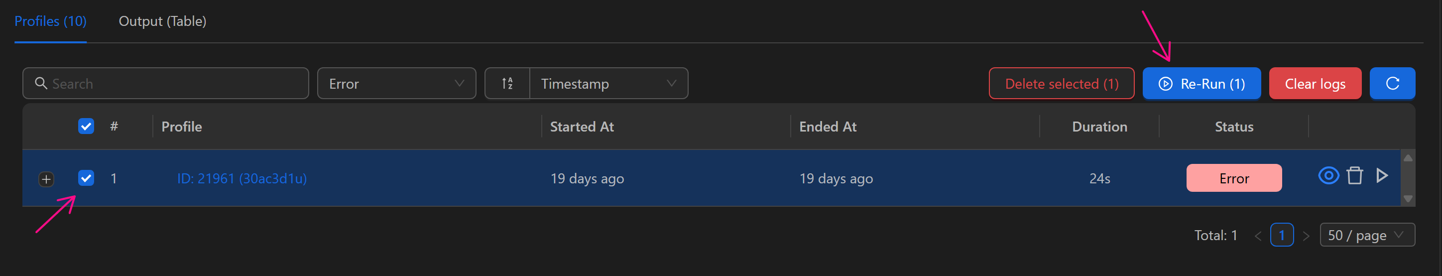 setting node