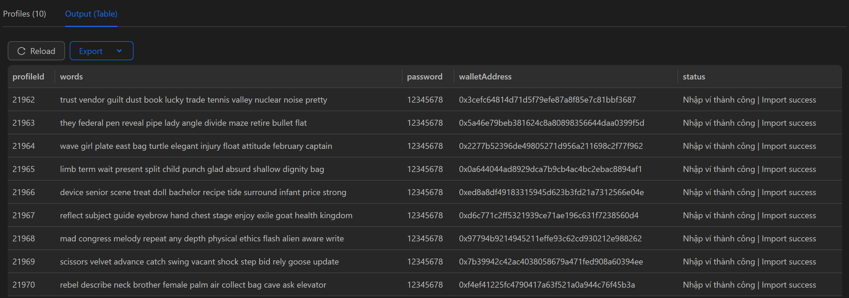 setting node