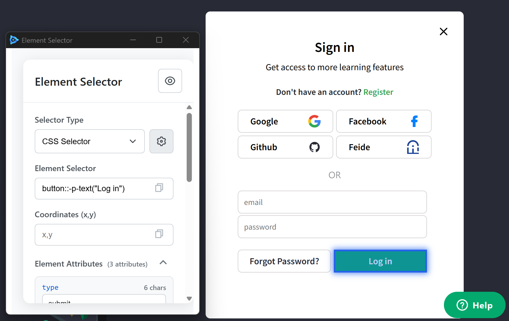 login