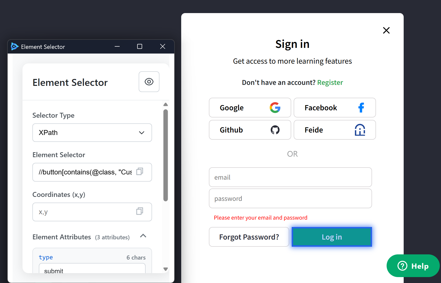 login