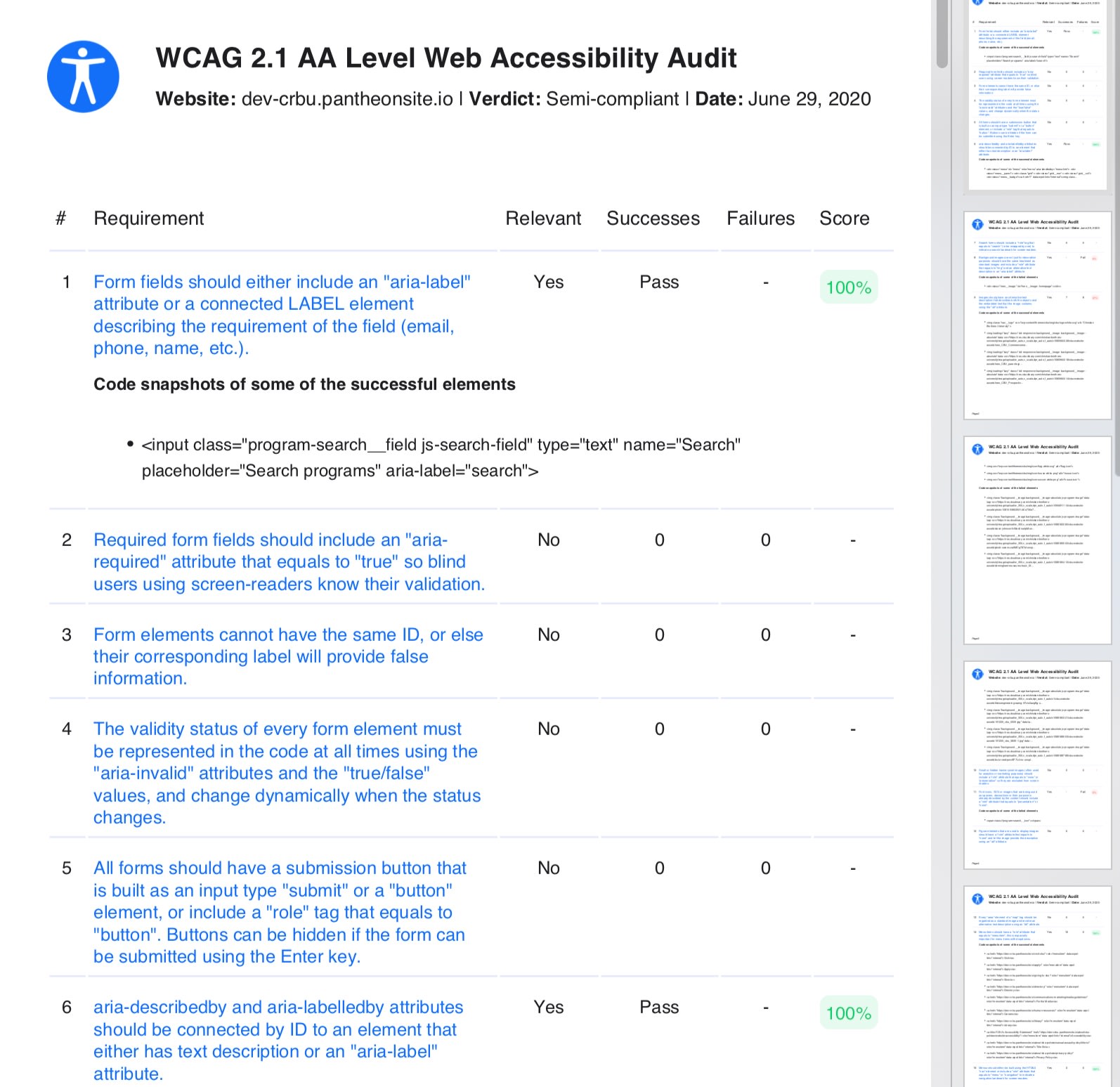 cbu accessibility audit