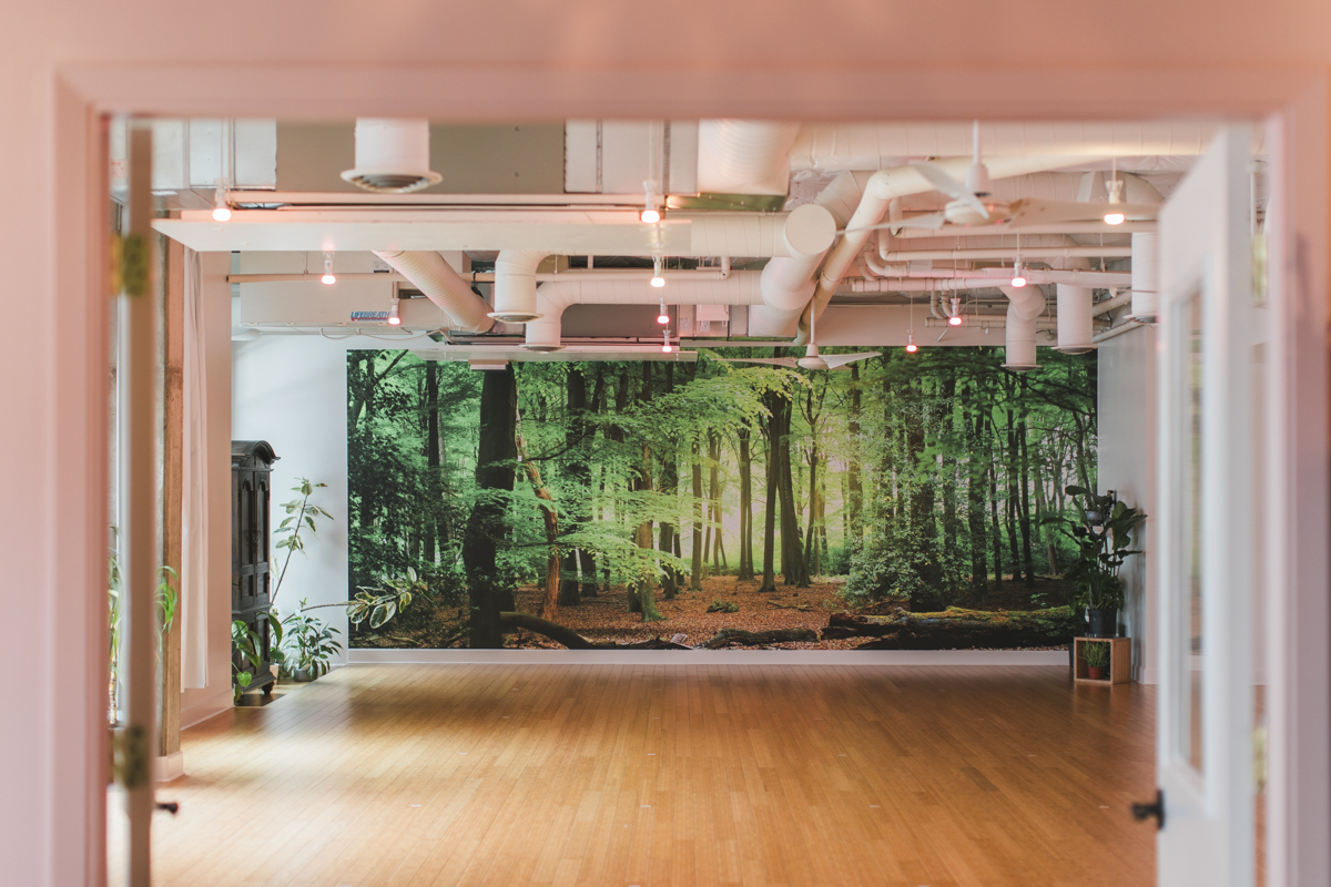 Inside the Arise Yoga studio in Kirkland, Washington