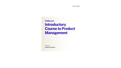Introductory Course to Product Management