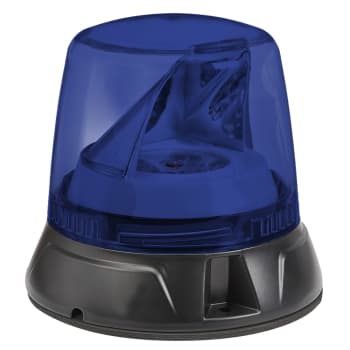 OptiTech Beacon Blå LED flenset 12/24VDC