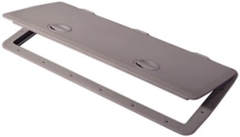 Dekksluke kraftig 762x330mm grå