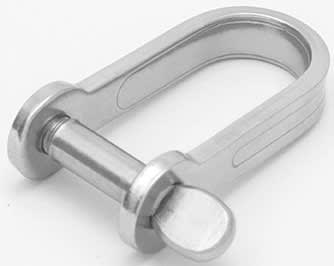 D-sjakkel flat AISI 304 8 mm
