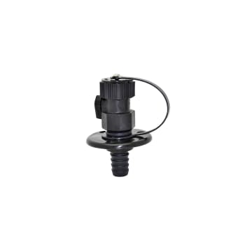 Bulk head fitting B W/VALVE CONS