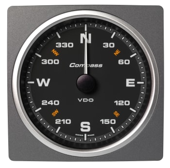 Kompass 360° 110mm sort AcquaLink