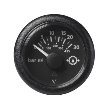 Oljetrykksinstrument 30bar 52mm sort ViewLine