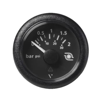 Turbotrykkinstrument 2bar 52mm sort ViewLine