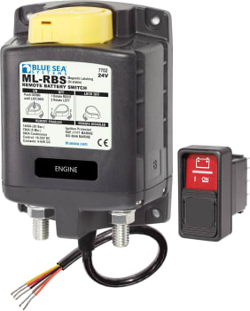 Fjernstyrt Batteribryter 24V manuell kontroll(7702)