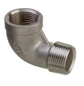 Albue (Bend) 90° innvendig / utvendig gjenger – Rustfritt stål