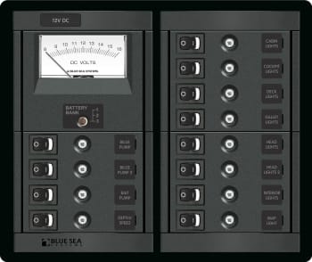 Automatsikringspanel 12 kurser 12V