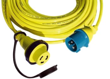 Kabel for landstrøm 25 m type NEMA/CEE