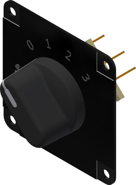 Bryter for MCC-varmluftsvifter ny modell 12-24V