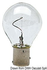 Pære BAY 15D 12V 10W