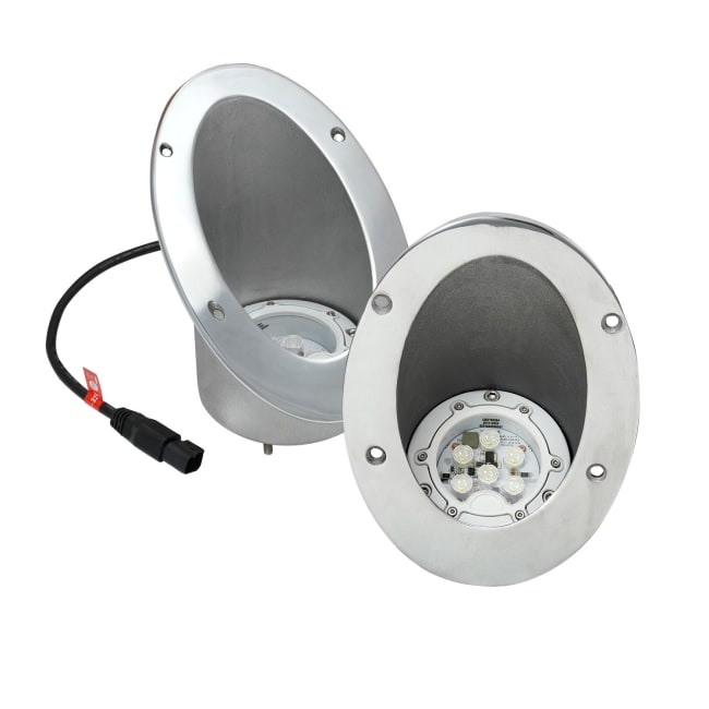 Led Flomlys baug kit 2x18W sort bolt mont.