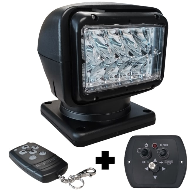 LED søkelys 36W 1000m 9-30VDC 5700K sort