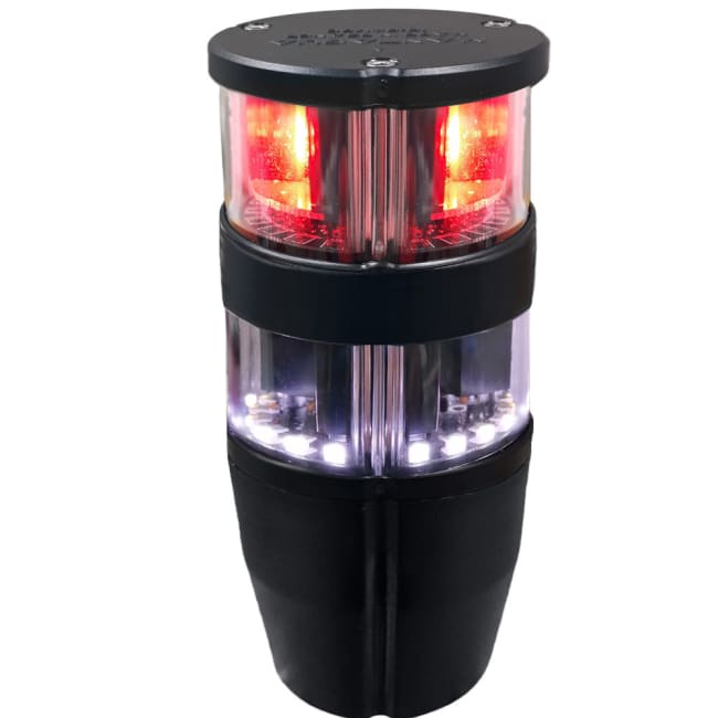 NaviPro LED Dbl Rundtlysende rød o/hvit <50m 2NM 10-30V