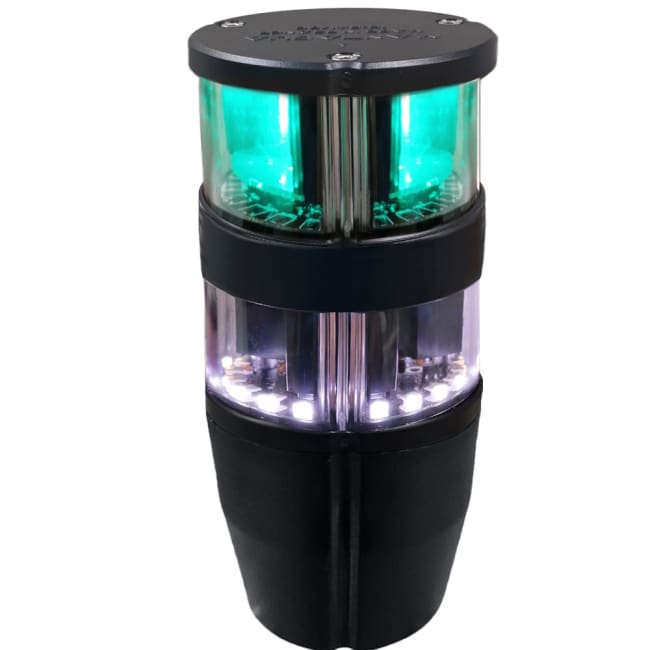 NaviPro LED Dbl Rundtlysende grønn o/hvit <50m 2NM 10-30V
