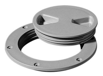 Dekksluke kraftig Ø100/152mm grå